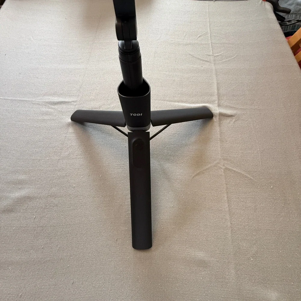 TODI Selfie Stick Tripod Retractable Bluetooth Remote Black Portable Monopod